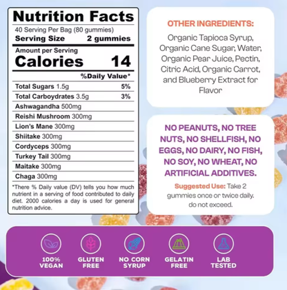 Focus Mushroom Gummies