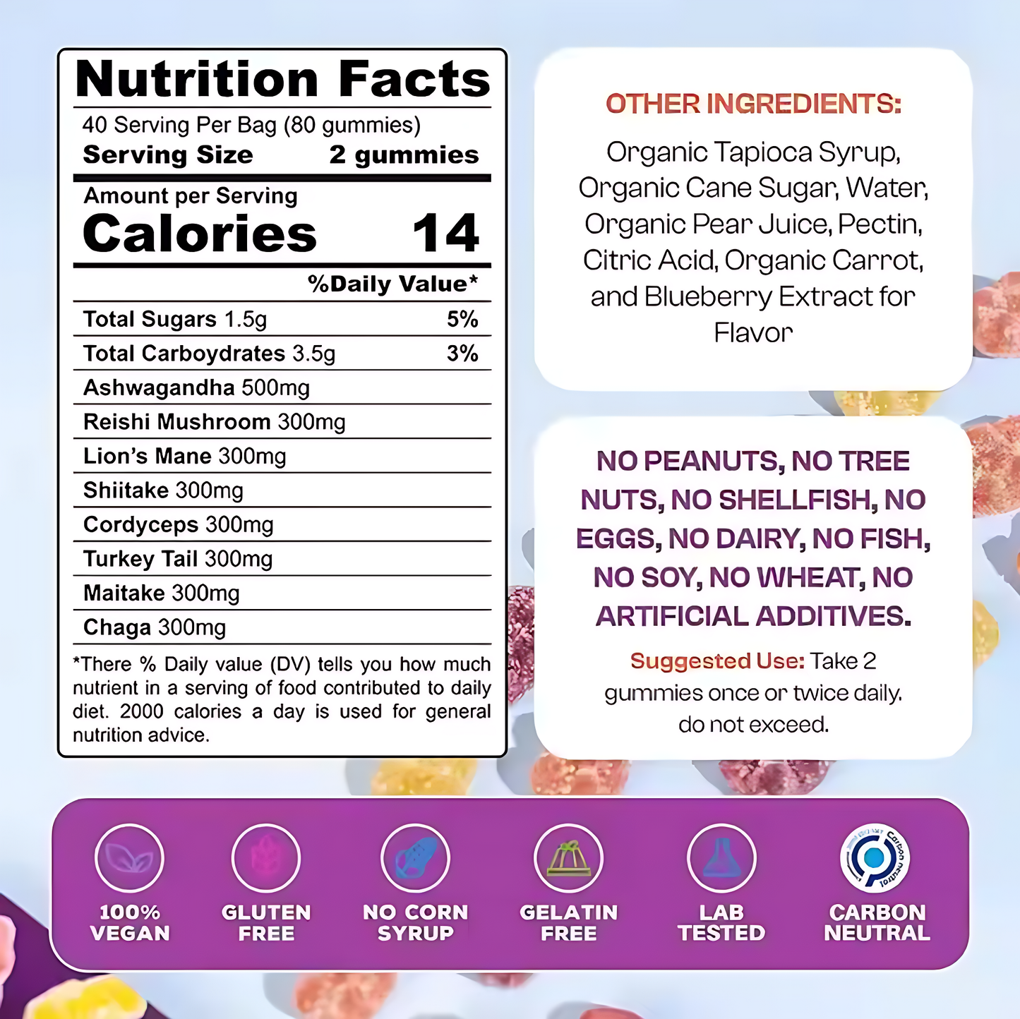 Focus Mushroom Gummies