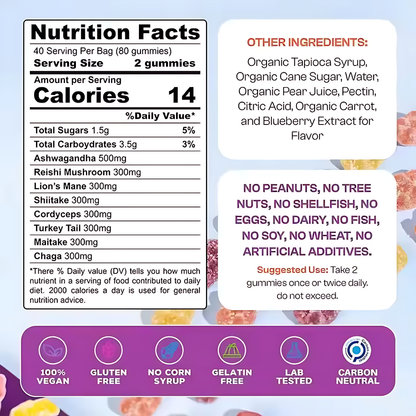Focus Mushroom Gummies